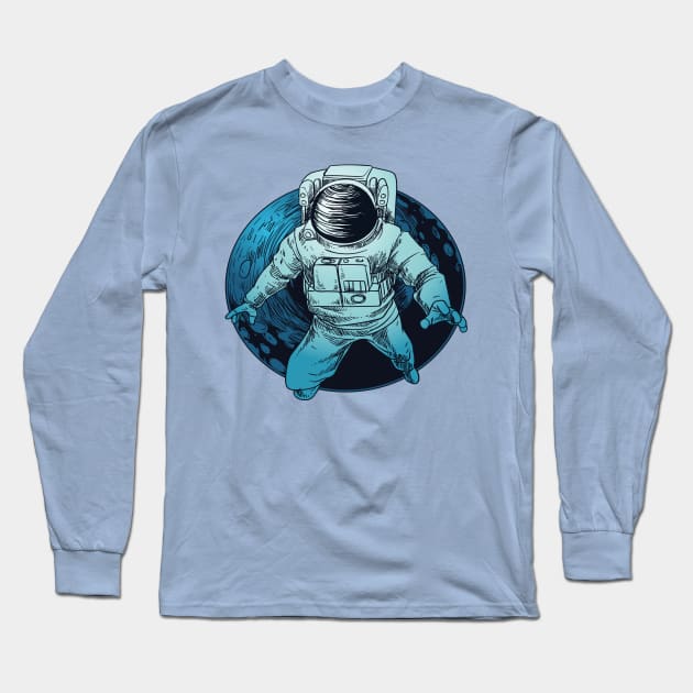 Astronaut Long Sleeve T-Shirt by Mako Design 